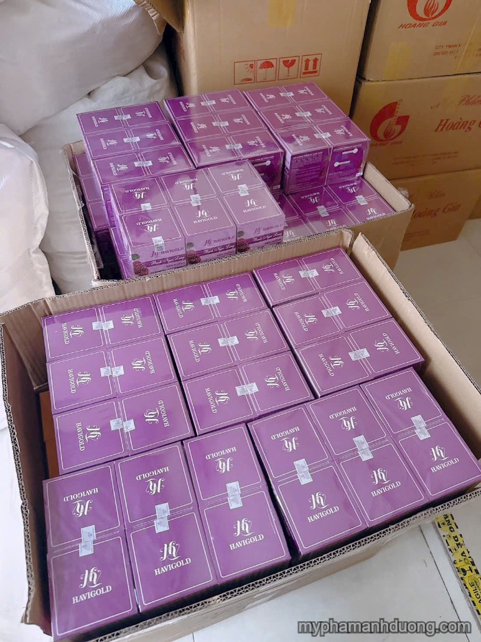 Havigold tím Bạch Ngọc Lang - Kem dưỡng trắng da toàn thân