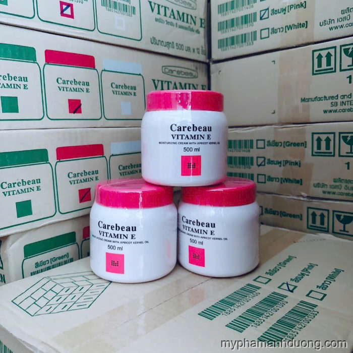 E Nắp Hồng | Kem Body Vitamin E Carebeau