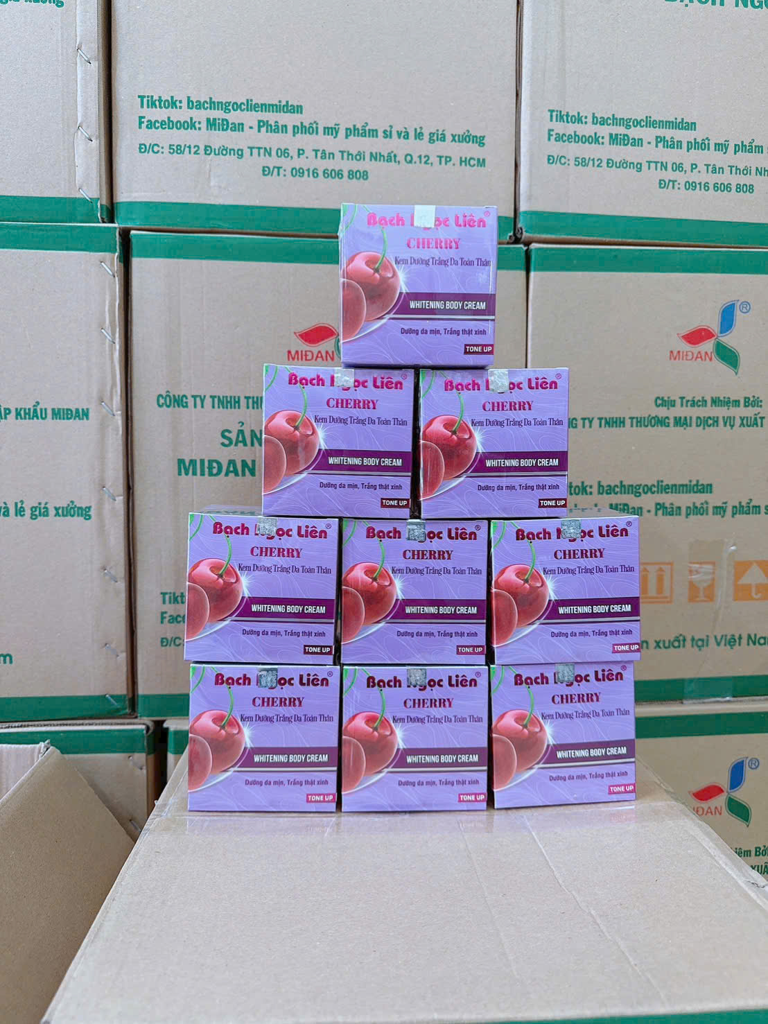 kem body cherry t&iacute;m bạch ngọc li&ecirc;n
