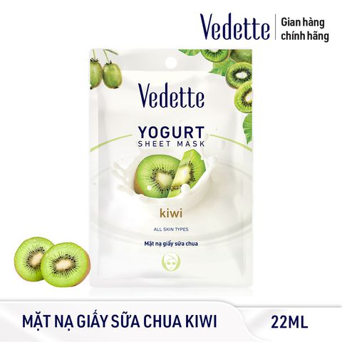 Mặt nạ giấy sữa chua Vedette Kiwi 22ml